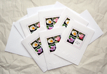 Blooms Note - set of 5 Notelets- dr15-0010